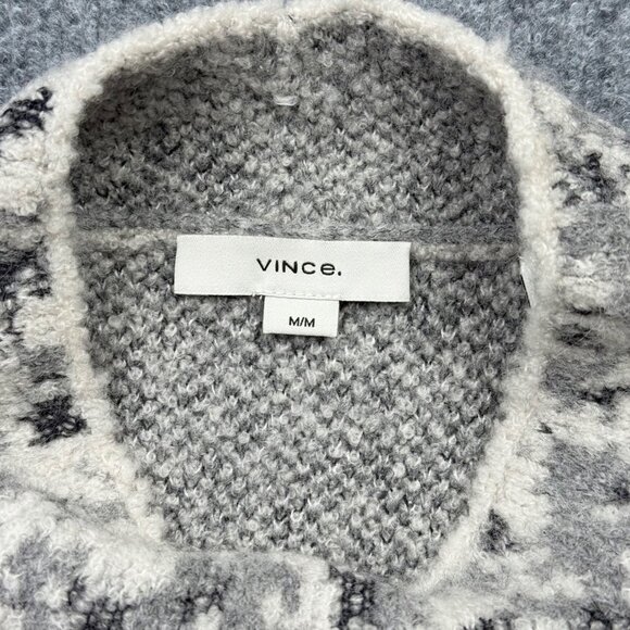 Vince Alpaca Wool Blend Sweater Gray Quiet Luxury Cozy Minimalist Scandi Women M - Picture 7 of 11